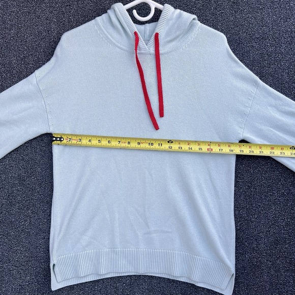 Boden Women's Knitted Relaxed Hoodie Fresh Water Size 6 - Picture 2 of 6